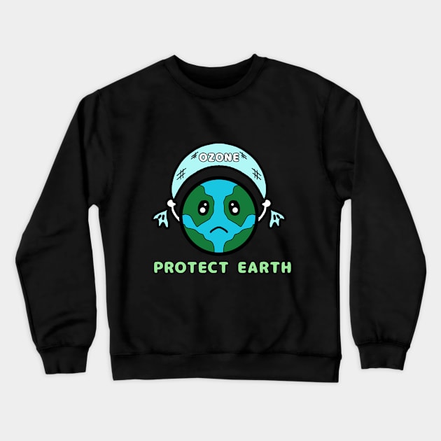 Protect Earth & Save Environment Crewneck Sweatshirt by TANSHAMAYA